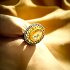 Handmade 14K Gold & Silver Citrine Ring – A Timeless Treasure