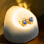 Handmade 14KT Gold Earrings with Kynite